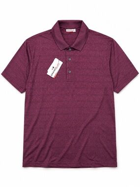 Grand Slam Performance Fig Heather Polo Shirt Large NWT